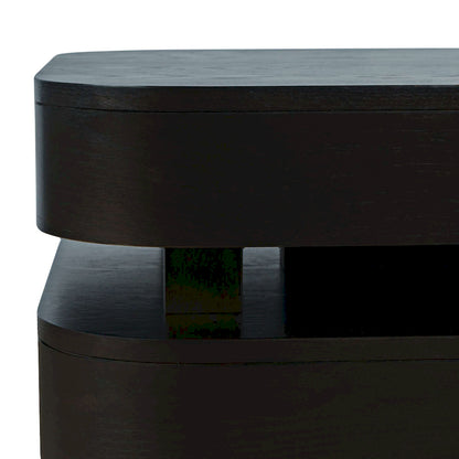 Jofran - Brix Mid-Century Modern Floating Sculpture Layered Coffee Table with Caster Wheels - 2370-1ESP view 4