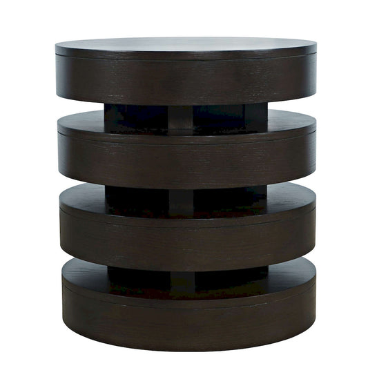 Jofran - Brix Mid-Century Modern Floating Sculpture Layered Round End Table - 2370-6ESP view 1