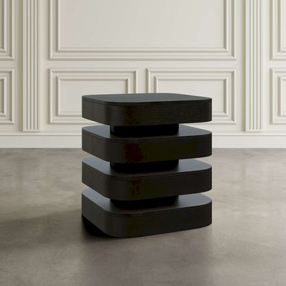 Jofran - Brix Mid-Century Modern Floating Sculpture Layered Square End Table - 2370-3ESP view 3