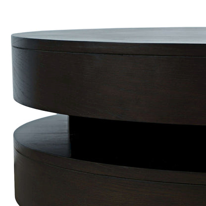 Jofran - Brix Mid-Century Modern Floating Sculpture Round Layered Coffee Table with Caster Wheels - 2370-2ESP view 5