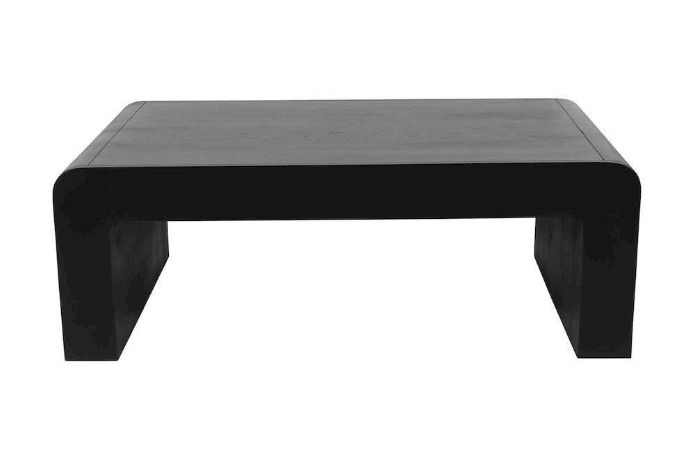Jofran - Brooklyn 50in Mid-Century Modern Solid Wood Waterfall Curved Coffee Table - 2268-1 view 3