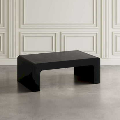 Jofran - Brooklyn 50in Mid-Century Modern Solid Wood Waterfall Curved Coffee Table - 2268-1 view 5