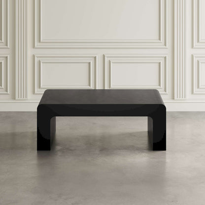 Jofran - Brooklyn 50in Mid-Century Modern Solid Wood Waterfall Curved Coffee Table - 2268-1 view 6