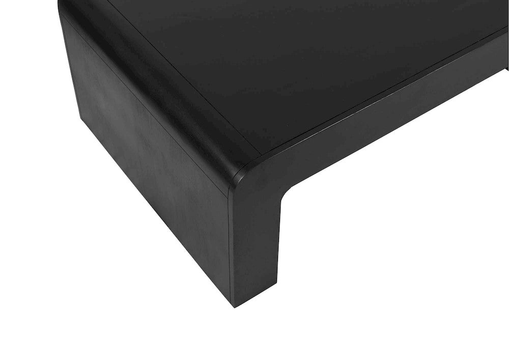 Jofran - Brooklyn 50in Mid-Century Modern Solid Wood Waterfall Curved Coffee Table - 2268-1 view 8