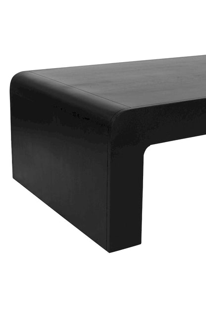 Jofran - Brooklyn 50in Mid-Century Modern Solid Wood Waterfall Curved Coffee Table - 2268-1 view 9