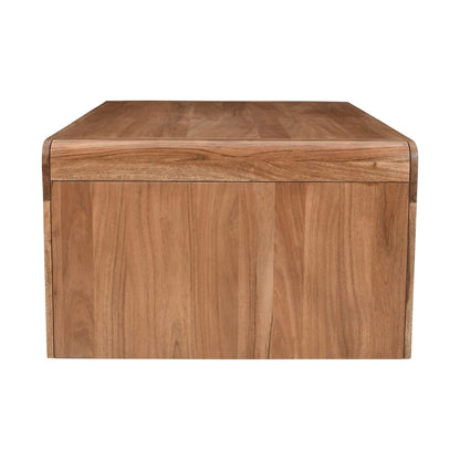 Jofran - Brooklyn 50in Mid-Century Modern Solid Wood Waterfall Curved Coffee Table - 2468-1 view 4
