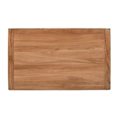 Jofran - Brooklyn 50in Mid-Century Modern Solid Wood Waterfall Curved Coffee Table - 2468-1 view 5