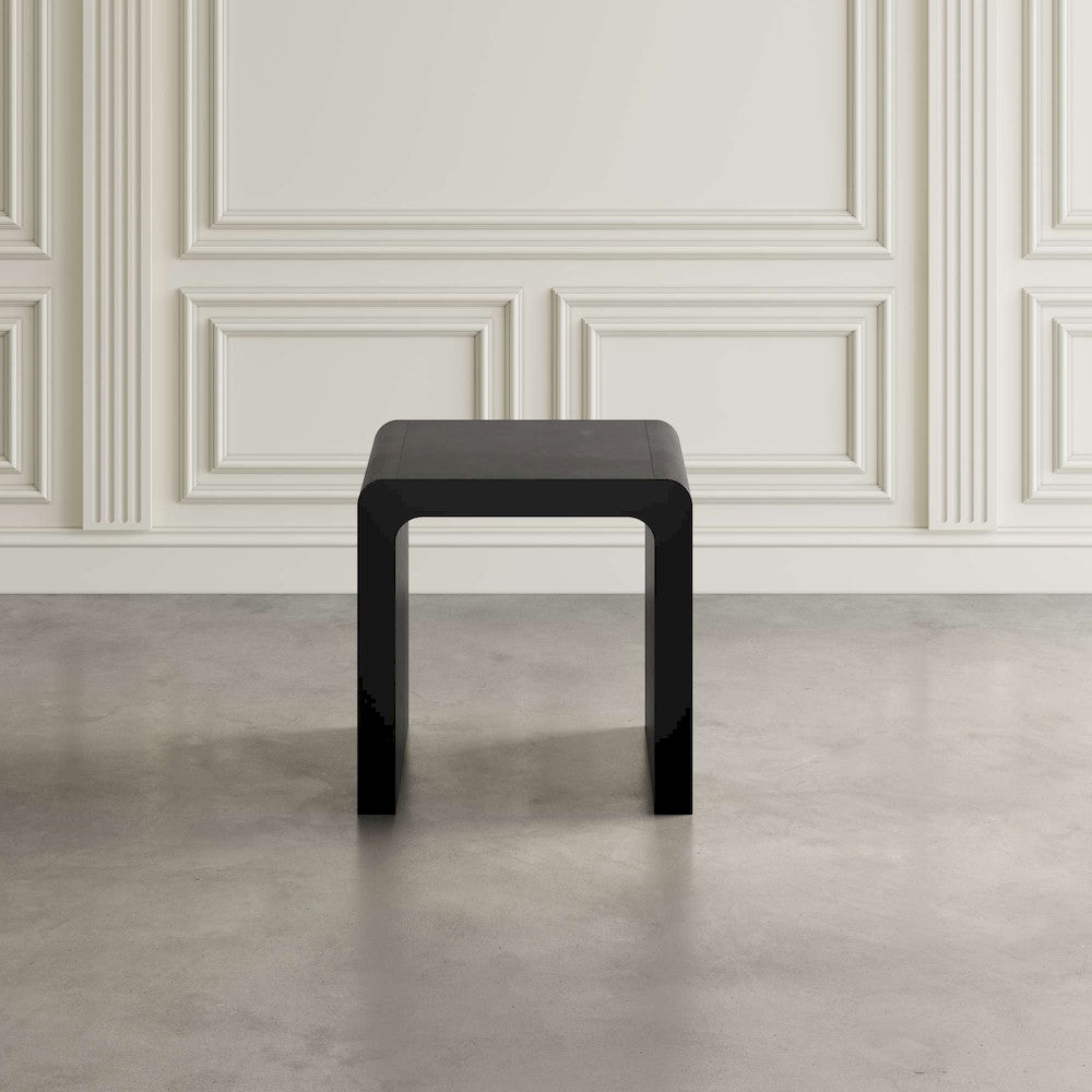 Jofran - Brooklyn Mid-Century Modern Solid Wood Square Waterfall Curved End Table - 2268-3 view 3