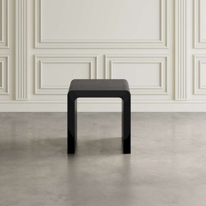 Jofran - Brooklyn Mid-Century Modern Solid Wood Square Waterfall Curved End Table - 2268-3 view 3