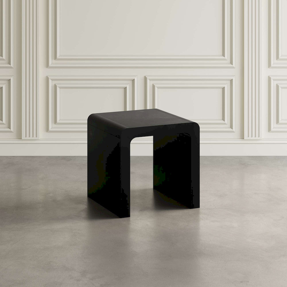Jofran - Brooklyn Mid-Century Modern Solid Wood Square Waterfall Curved End Table - 2268-3 view 4