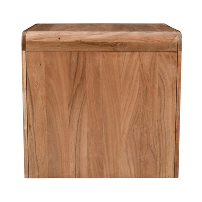 Jofran - Brooklyn Mid-Century Modern Solid Wood Square Waterfall Curved End Table - 2468-3 view 4