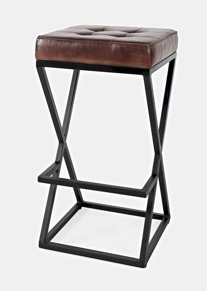 Jofran - Brooks Leather Stool - Dark Sienna - 1730-192DS view 3