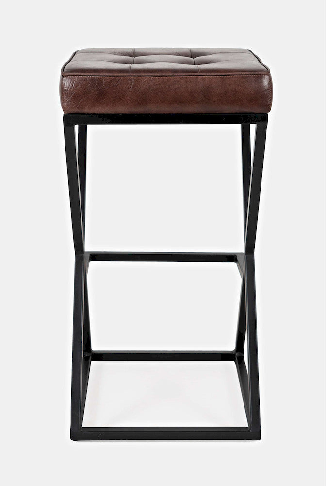 Jofran - Brooks Leather Stool - Dark Sienna - 1730-192DS view 4
