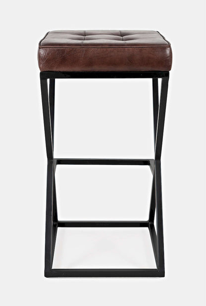 Jofran - Brooks Leather Stool - Dark Sienna - 1730-192DS view 4