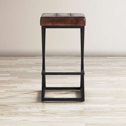 Jofran - Brooks Leather Stool - Dark Sienna - 1730-192DS view 5