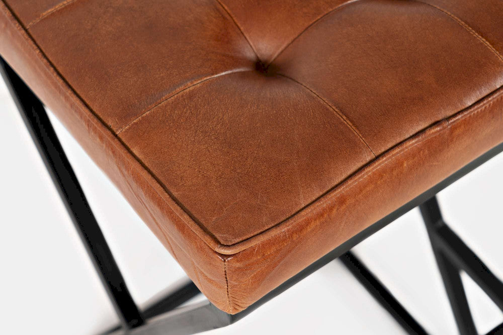 Jofran - Brooks Leather Stool - Saddle - 1730-192S view 7