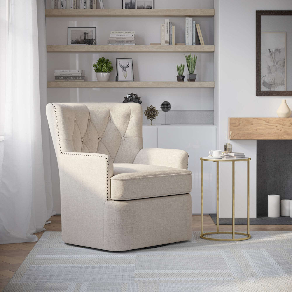 Jofran - Bryson Swivel Accent Chair - BRYSON-SW-OAT view 11