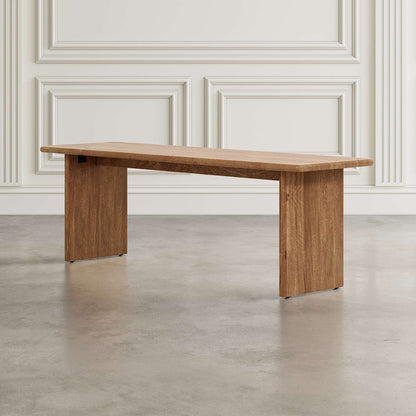 Jofran - Burke 54in Rustic Modern Solid Wood Dining Bench, Golden - 2271-BURKEBNG view 6