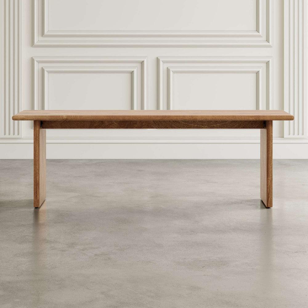 Jofran - Burke 54in Rustic Modern Solid Wood Dining Bench, Golden - 2271-BURKEBNG view 7