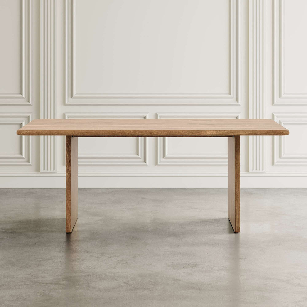 Jofran - Burke 76in Rustic Modern Solid Wood Dining Table, Golden - 2271-BURKEDTG view 7