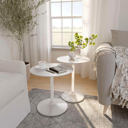 Jofran - Camille Solid Marble and Iron Modern Luxury Accent Tables (Set of 2) White - 1730-222WTWT view 8
