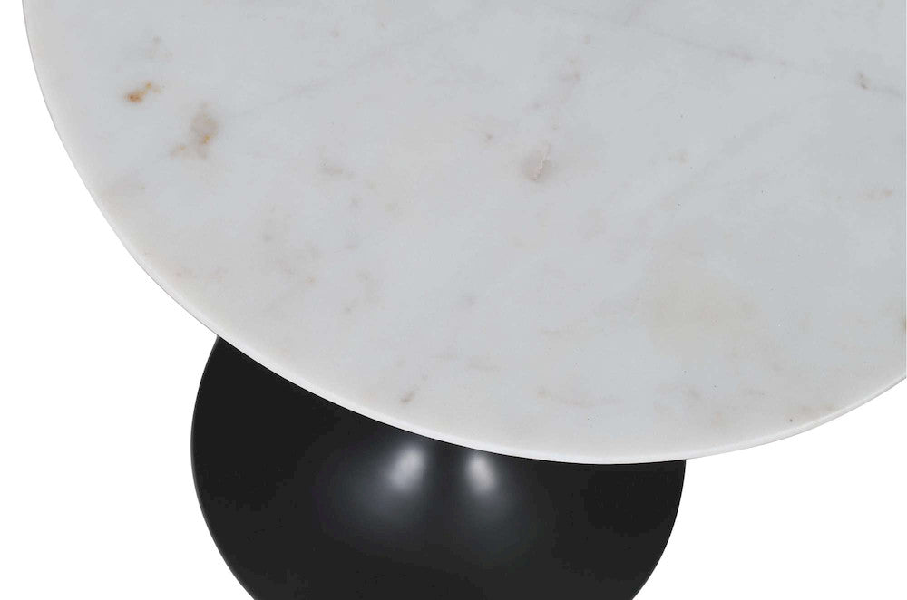 Jofran - Camille Solid Marble and Iron Modern Luxury Accent Tables (Set of 2) White and Gunmetal - 1730-222GM view 7