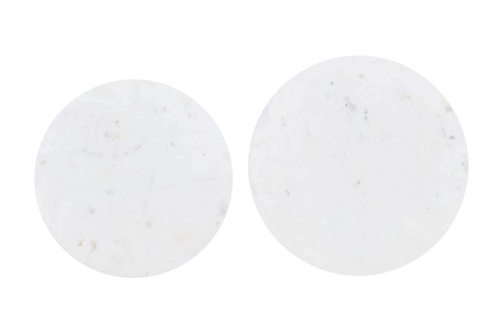 Jofran - Camille Solid Marble and Iron Modern Luxury Accent Tables (Set of 2) White and Gunmetal - 1730-222GM view 10