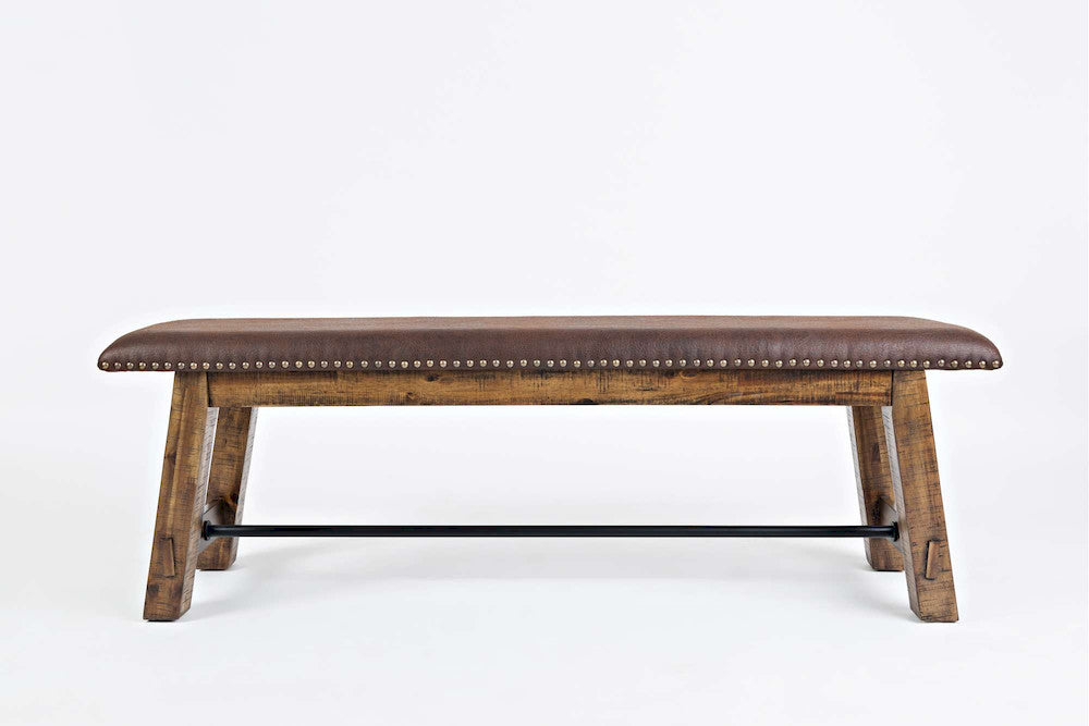 Jofran - Cannon Valley Bench with UPH Seat - 1511-56KD view 1