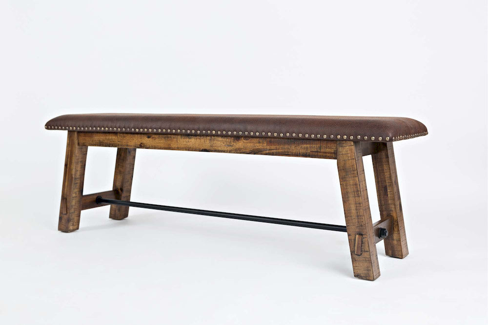 Jofran - Cannon Valley Bench with UPH Seat - 1511-56KD view 3