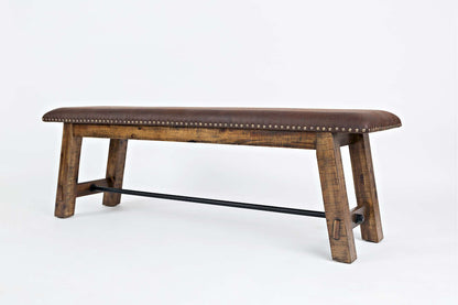Jofran - Cannon Valley Bench with UPH Seat - 1511-56KD view 3