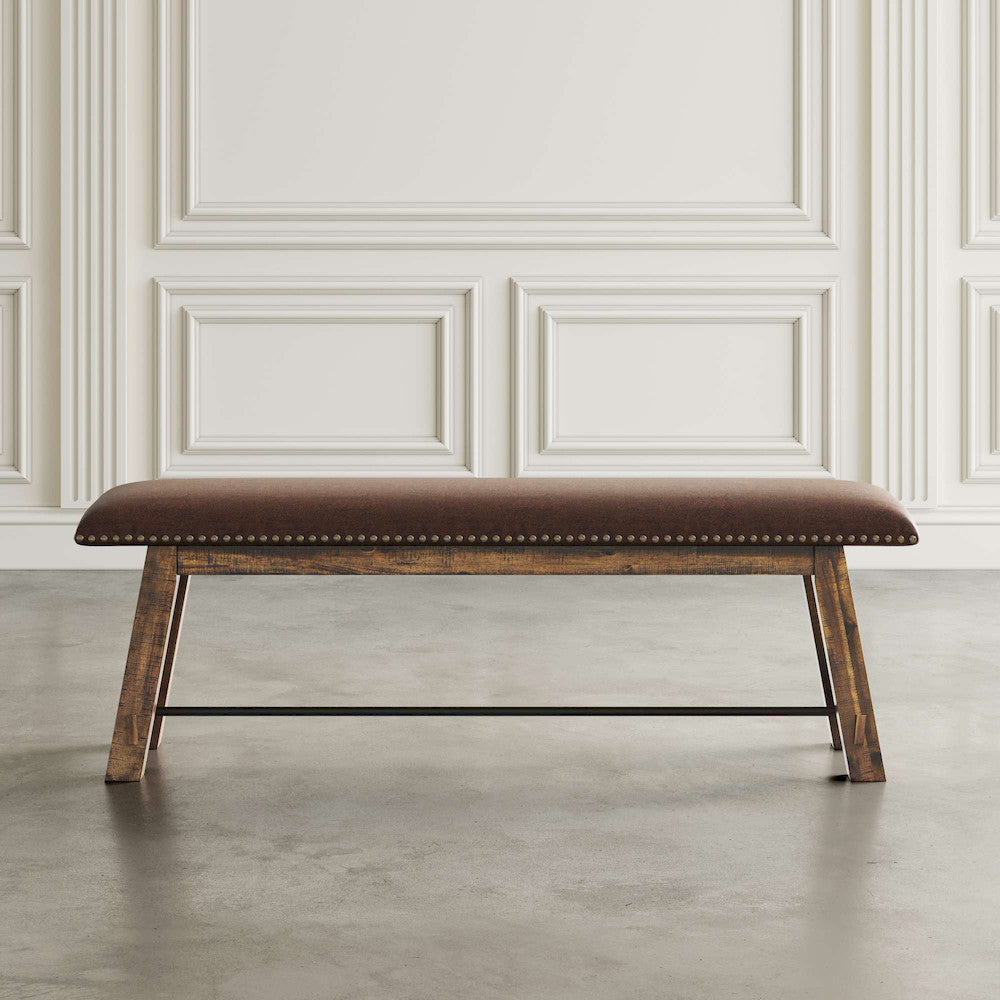 Jofran - Cannon Valley Bench with UPH Seat - 1511-56KD view 6
