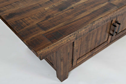 Jofran - Cannon Valley Rustic Industrial Brown 72in Table 6 Upholstered Counter Stools - 1511-72C-7U view 6
