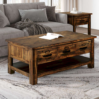 Jofran - Cannon Valley Three Draer Cocktail Table - 1510-1 view 7