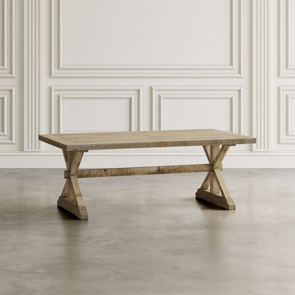 Jofran - Carlyle Crossing Distressed Pine Coffee Table - Distressed Light Brown - 1920-1 view 4