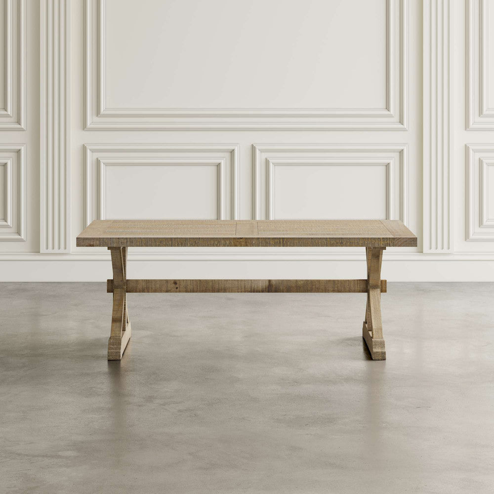 Jofran - Carlyle Crossing Distressed Pine Coffee Table - Distressed Light Brown - 1920-1 view 5