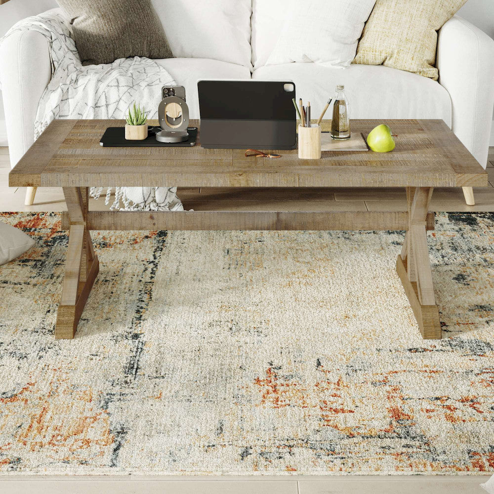 Jofran - Carlyle Crossing Distressed Pine Coffee Table - Distressed Light Brown - 1920-1 view 9