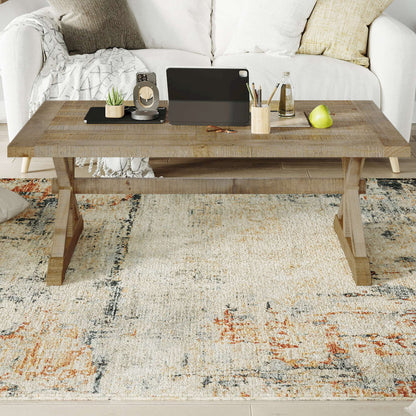 Jofran - Carlyle Crossing Distressed Pine Coffee Table - Distressed Light Brown - 1920-1 view 9