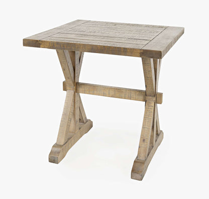 Jofran - Carlyle Crossing Distressed Pine End Table - Distressed Light Brown - 1920-3 view 3