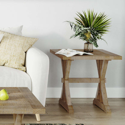 Jofran - Carlyle Crossing Distressed Pine End Table - Distressed Light Brown - 1920-3 view 9