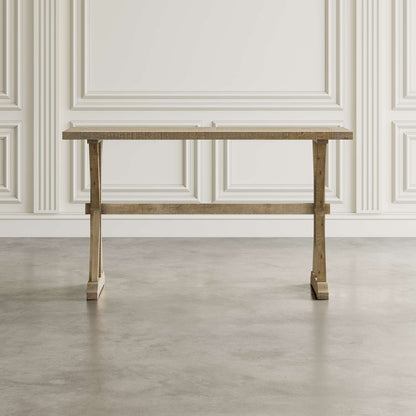 Jofran - Carlyle Crossing Distressed Pine Sofa Console Table - Distressed Light Brown - 1920-4 view 4