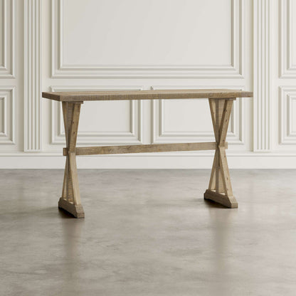 Jofran - Carlyle Crossing Distressed Pine Sofa Console Table - Distressed Light Brown - 1920-4 view 5