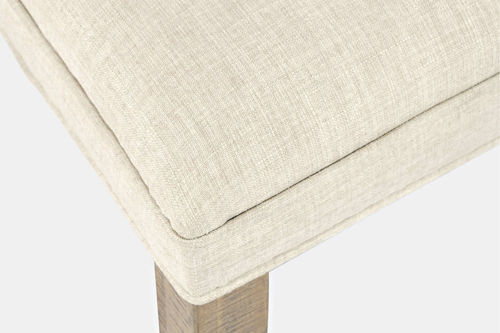Jofran - Carlyle Crossing Distressed Pine Upholstered Dining Chair (Set of 2) - Distressed Light Brown - 1921-405KD view 5