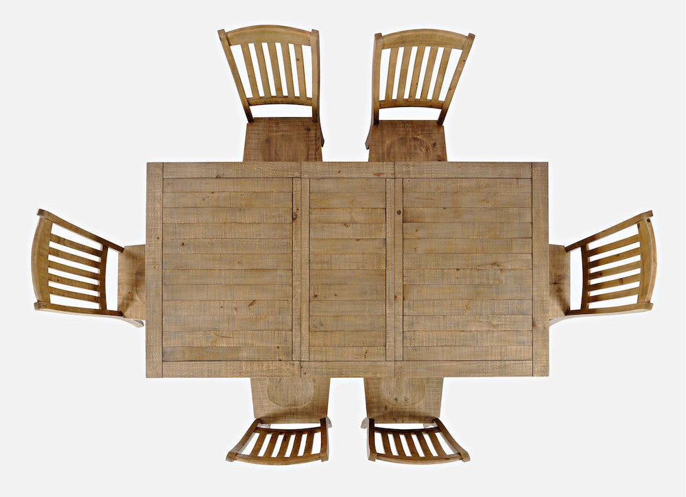 Jofran - Carlyle Crossing Solid Pine 78in Seven-Piece Dining Set with Slat Chairs - 1921-78D-7S view 9
