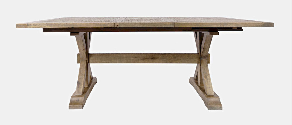 Jofran - Carlyle Crossing Solid Pine 78in Six-Piece Dining Set with Bench and Slat Chairs - 1921-78D-6S view 6