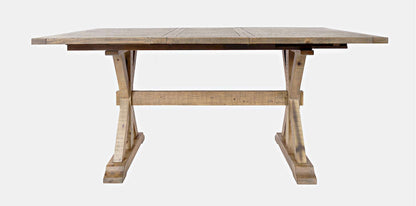 Jofran - Carlyle Crossing Solid Pine Counter Height Extension Dining Table - Distressed Light Brown - 1921-78BCHKT view 1