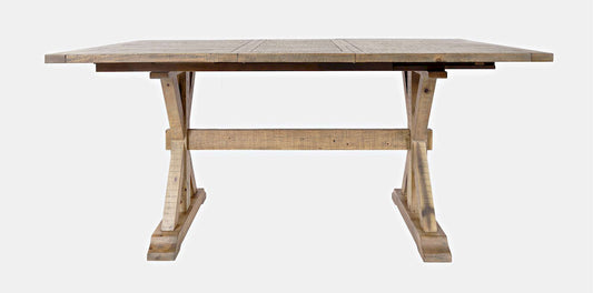 Jofran - Carlyle Crossing Solid Pine Counter Height Extension Dining Table - Distressed Light Brown - 1921-78BCHKT view 1