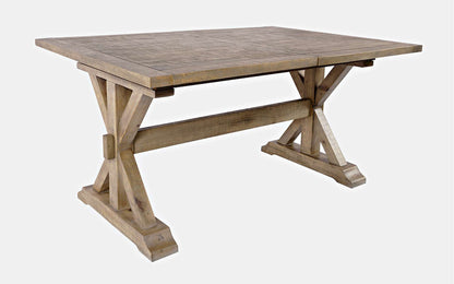 Jofran - Carlyle Crossing Solid Pine Extension Dining Table - Distressed Light Brown - 1921-78DNGKT view 4