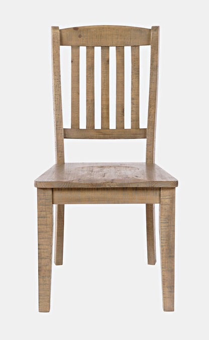 Jofran - Carlyle Crossing Solid Pine Slatback Dining Chair (Set of 2) - Distressed Light Brown - 1921-400KD view 1
