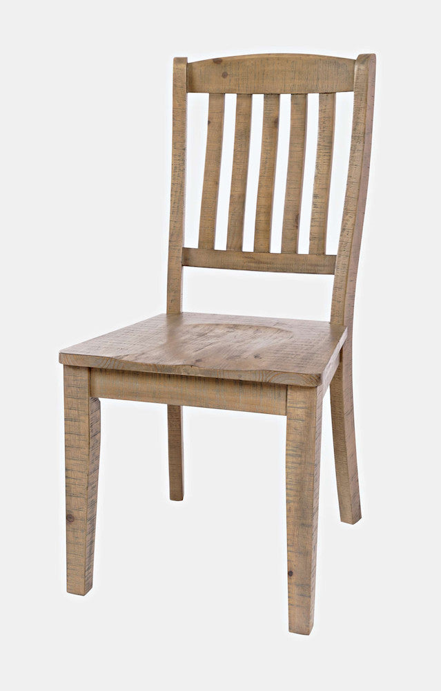 Jofran - Carlyle Crossing Solid Pine Slatback Dining Chair (Set of 2) - Distressed Light Brown - 1921-400KD view 3