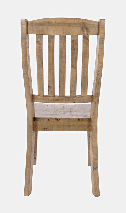 Jofran - Carlyle Crossing Solid Pine Slatback Dining Chair (Set of 2) - Distressed Light Brown - 1921-400KD view 4